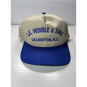 VTG Hardware Sales Hat J.E. Womble & Sons‎ North Carolina Snapback Trucker Cap
